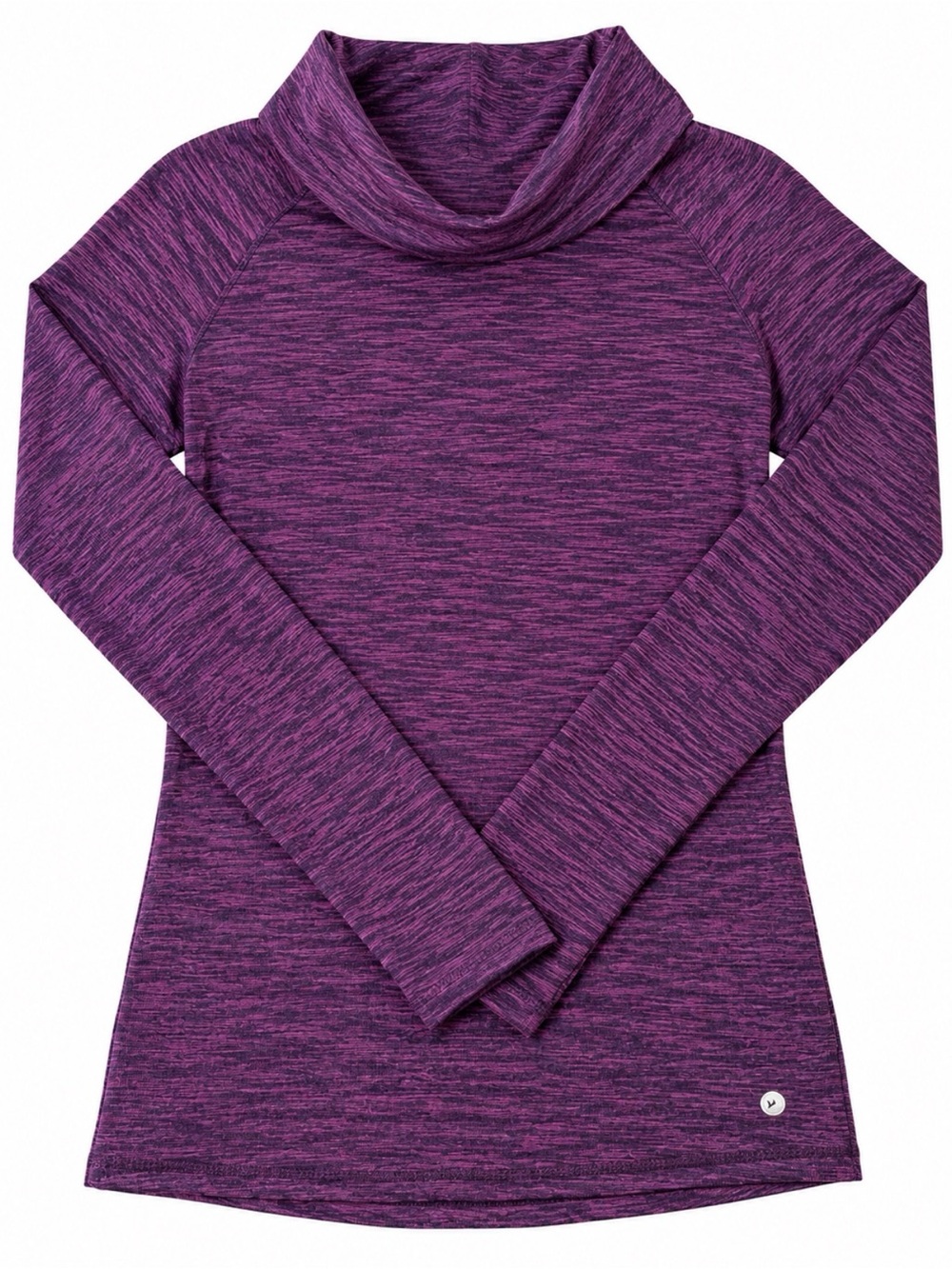 90 Degree By Reflex Purple Cowl Neck Athletic Pullover XS Yoga Top